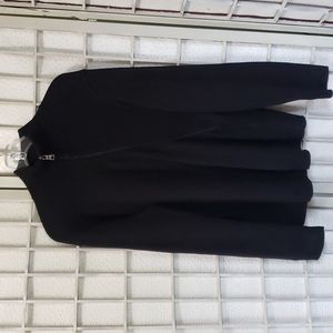 A/X black front zip high neck mens sweater M